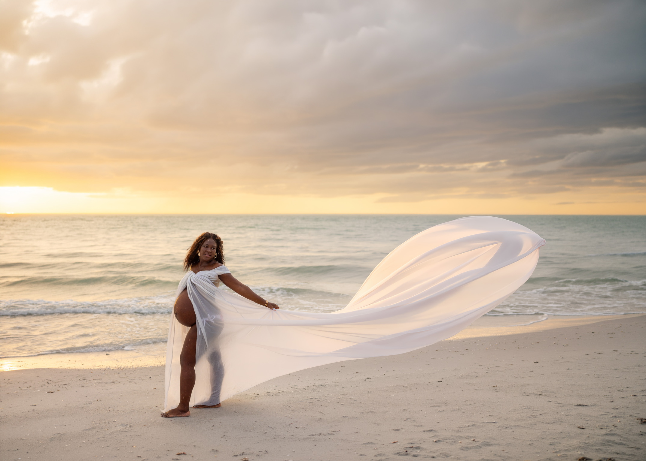 Beach maternity photography Tampa FL