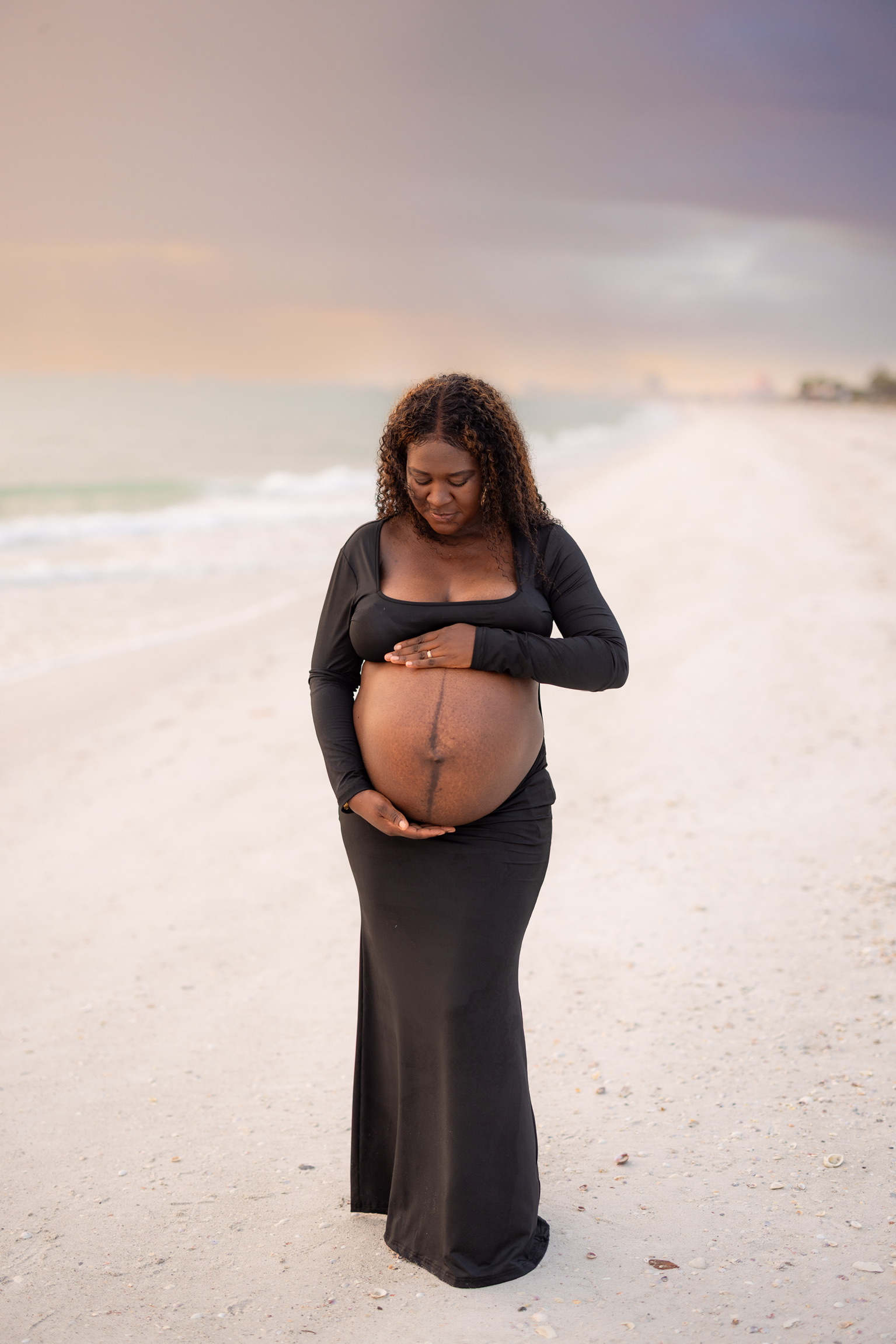 Beach maternity photography Tampa FL