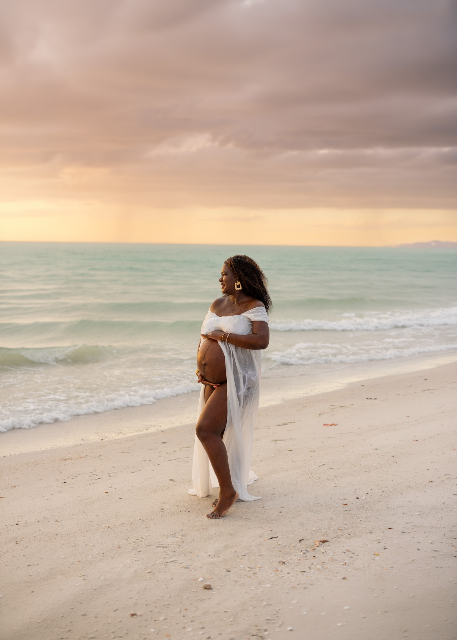Beach maternity photography Tampa FL