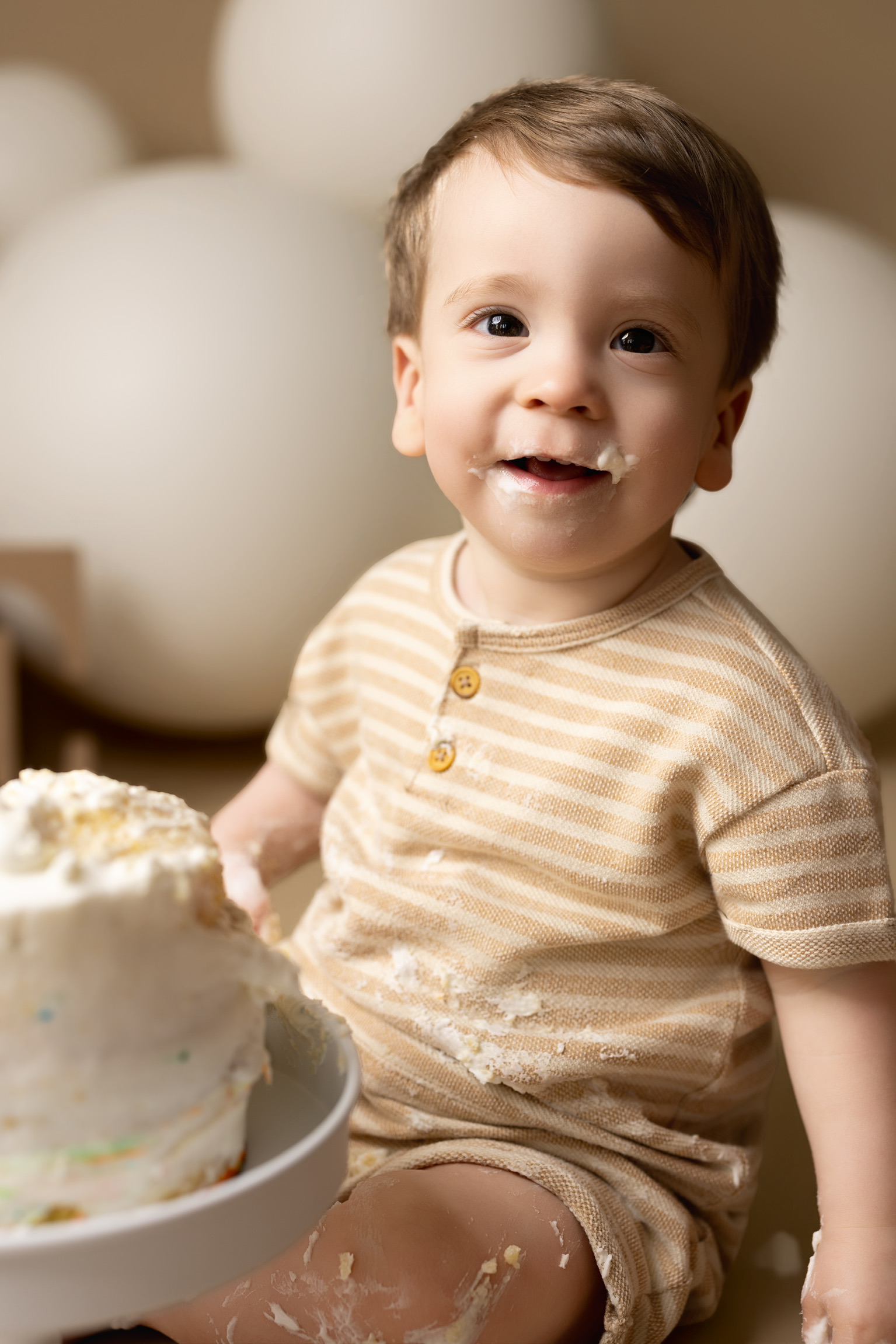Cake smash photography Tampa FL first birthday